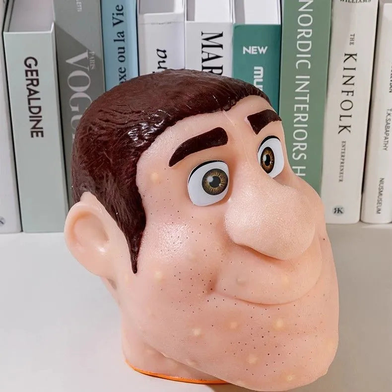 Pimple Popping Head Toy – Reusable Stress-Relief Handmade Blackhead Simulator