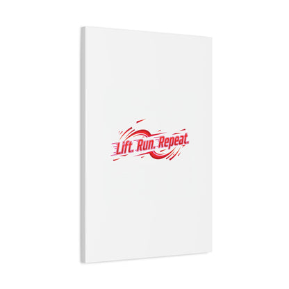Lift Run Repeat Gym Motivation Canvas Wall Art
