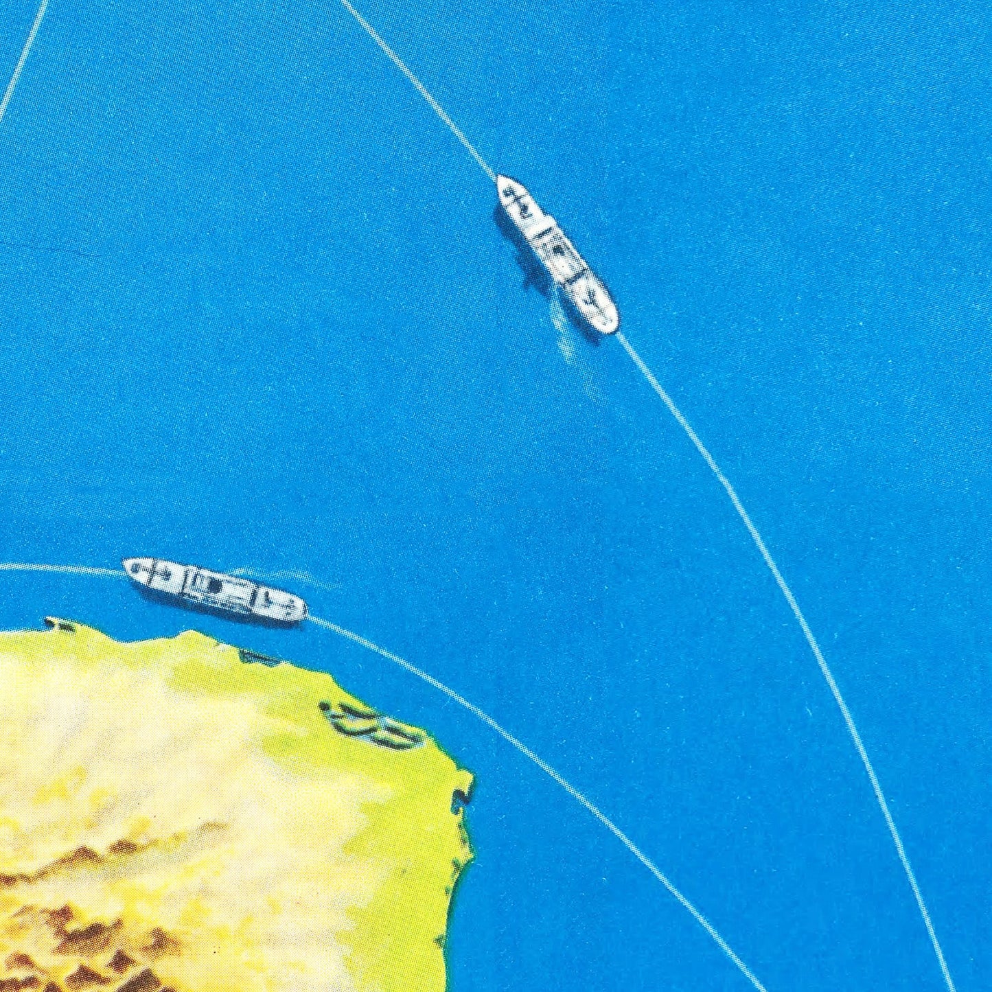 Vintage Map of Bananaland, 1958
