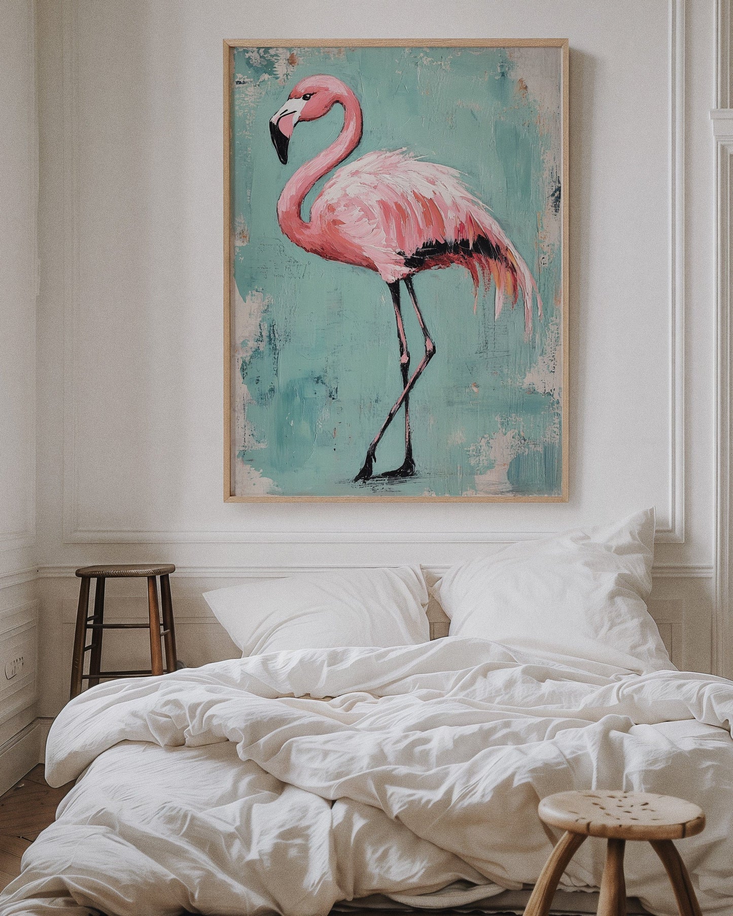 Flamingo Wall Art - Tropical Pink Bird Print