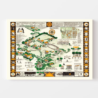 Syracuse University Campus Vintage Map, 1928