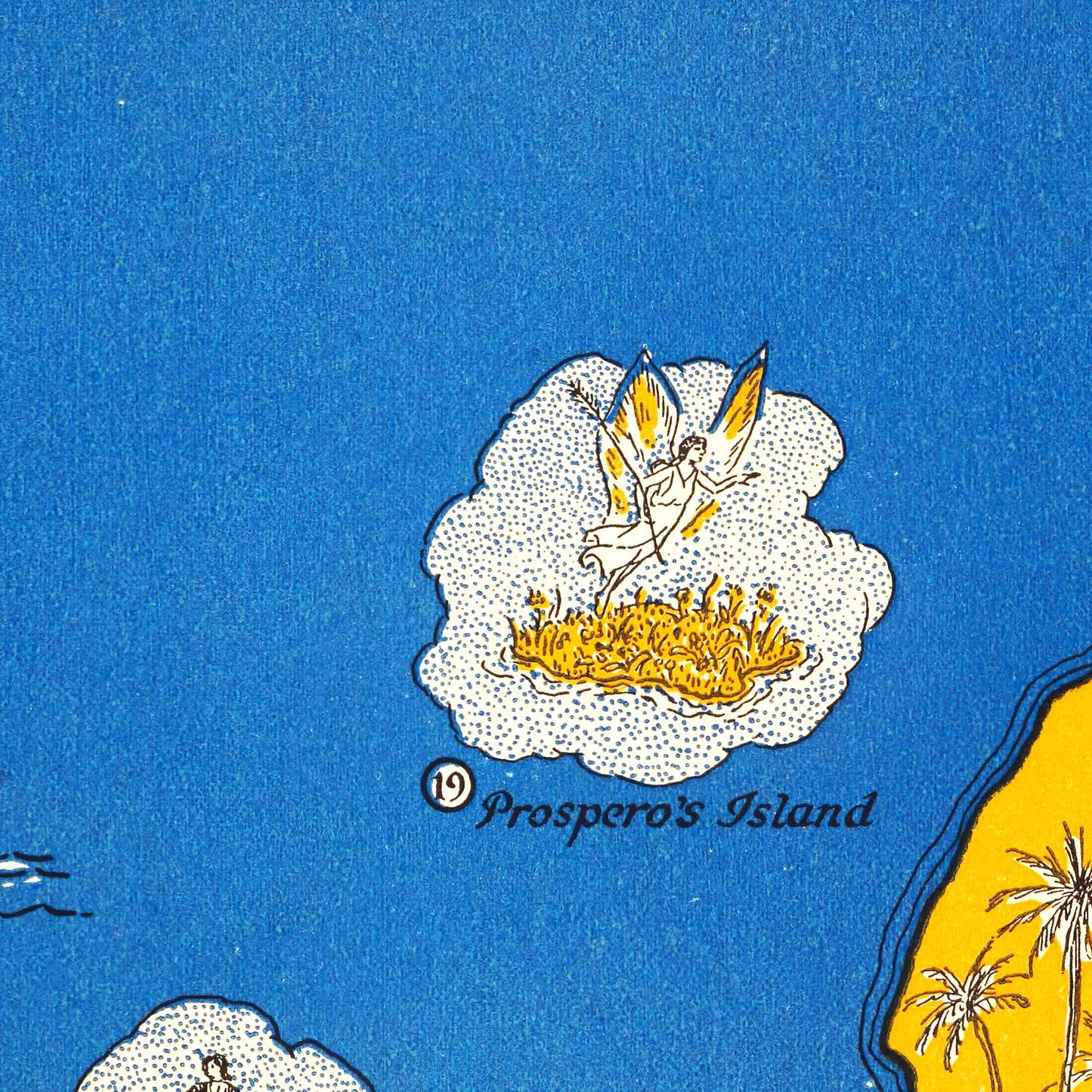 The World of Books Vintage Map, 1928