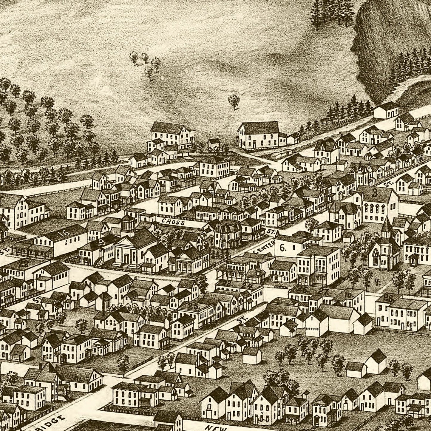 Vintage Map of St. Johnsville, New York, 1890