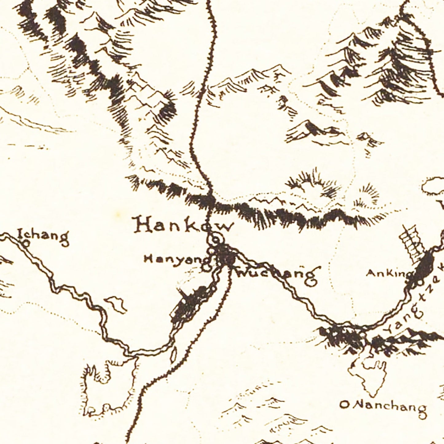Vintage Map of China, 1932