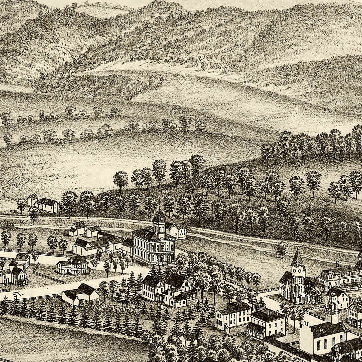Vintage Map of Salem, New York, 1889