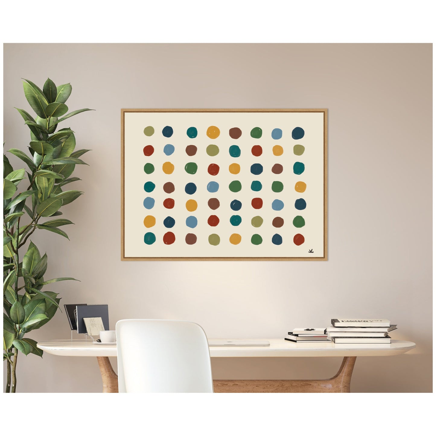 Meditation No. 3 by Kelly Knaga Framed Canvas Wall Art Print