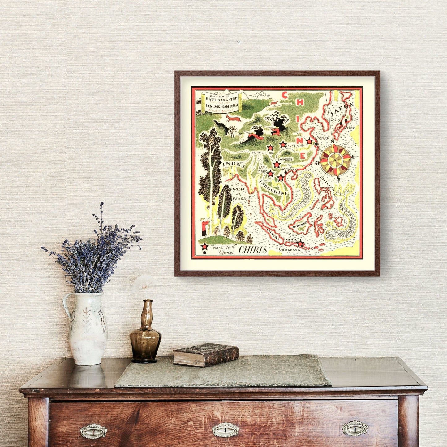 Vintage Map of China, 1931
