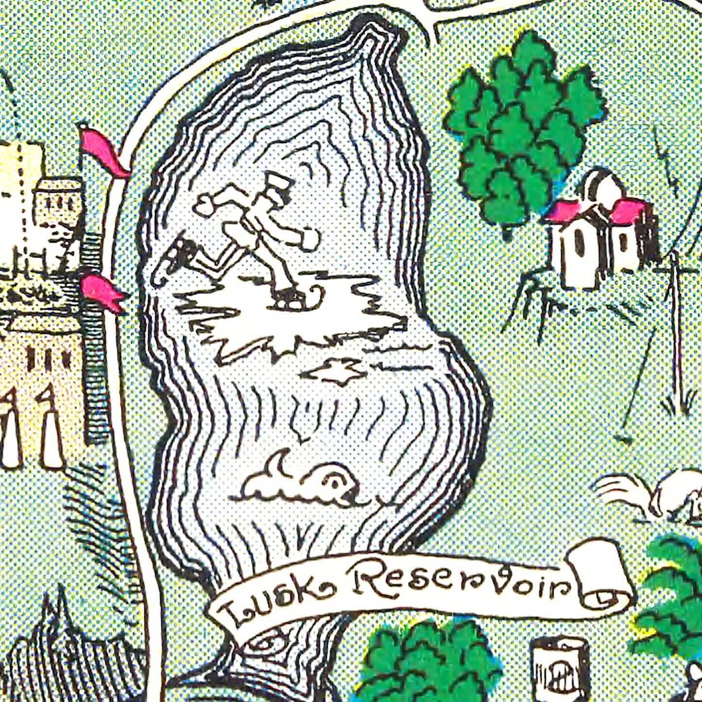 Vintage Map of West Point, New York, 1928