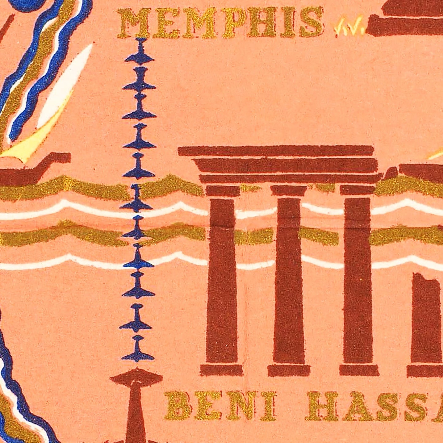 Vintage Map of Egypt 1937
