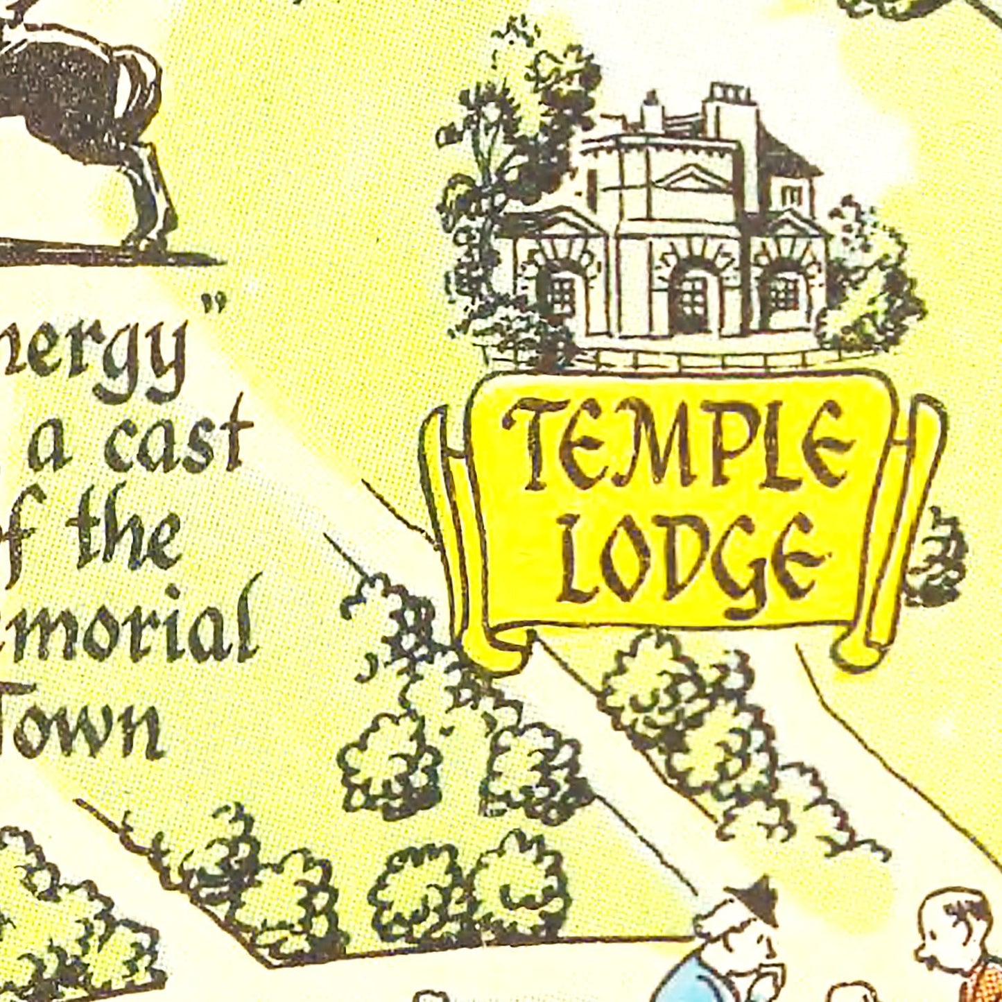 Vintage Map of Kensington Palace, London, 1948