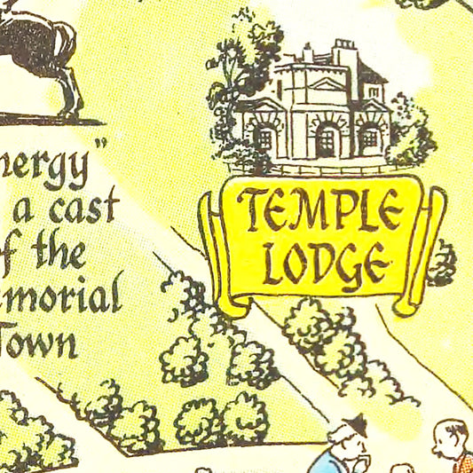 Vintage Map of Kensington Palace, London, 1948