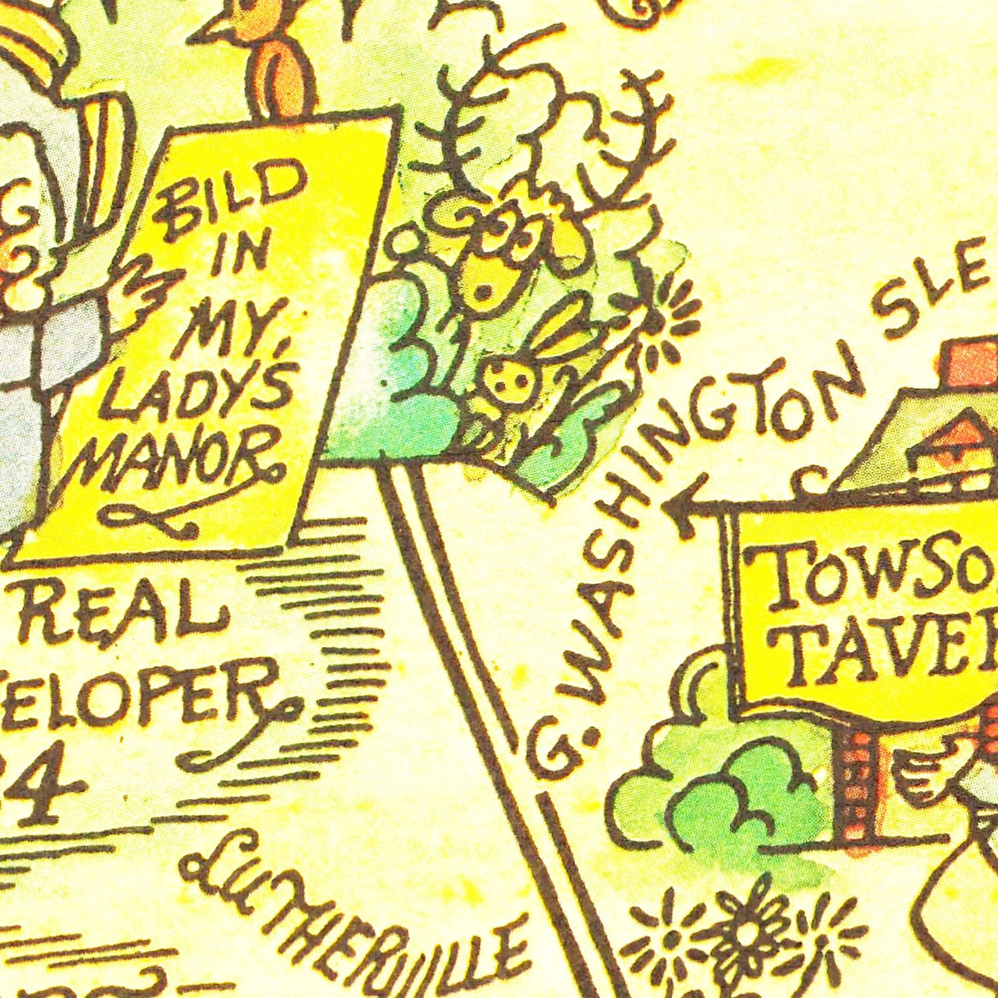 Vintage Map of Baltimore County, Maryland, 1935