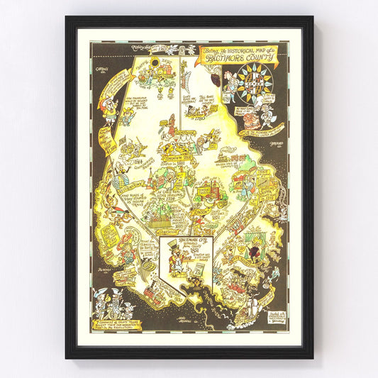 Vintage map of Baltimore County, Maryland, 1935