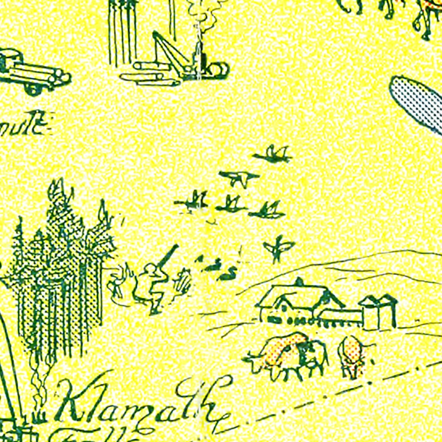 Vintage Railroad Map of the United States, 1917