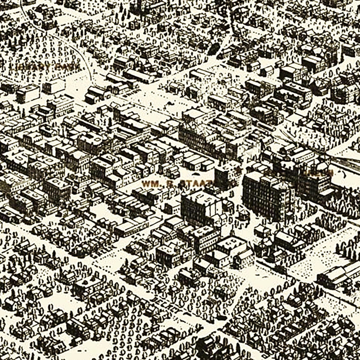 Vintage Map of Pasadena, California, 1903