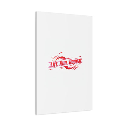 Lift Run Repeat Gym Motivation Canvas Wall Art