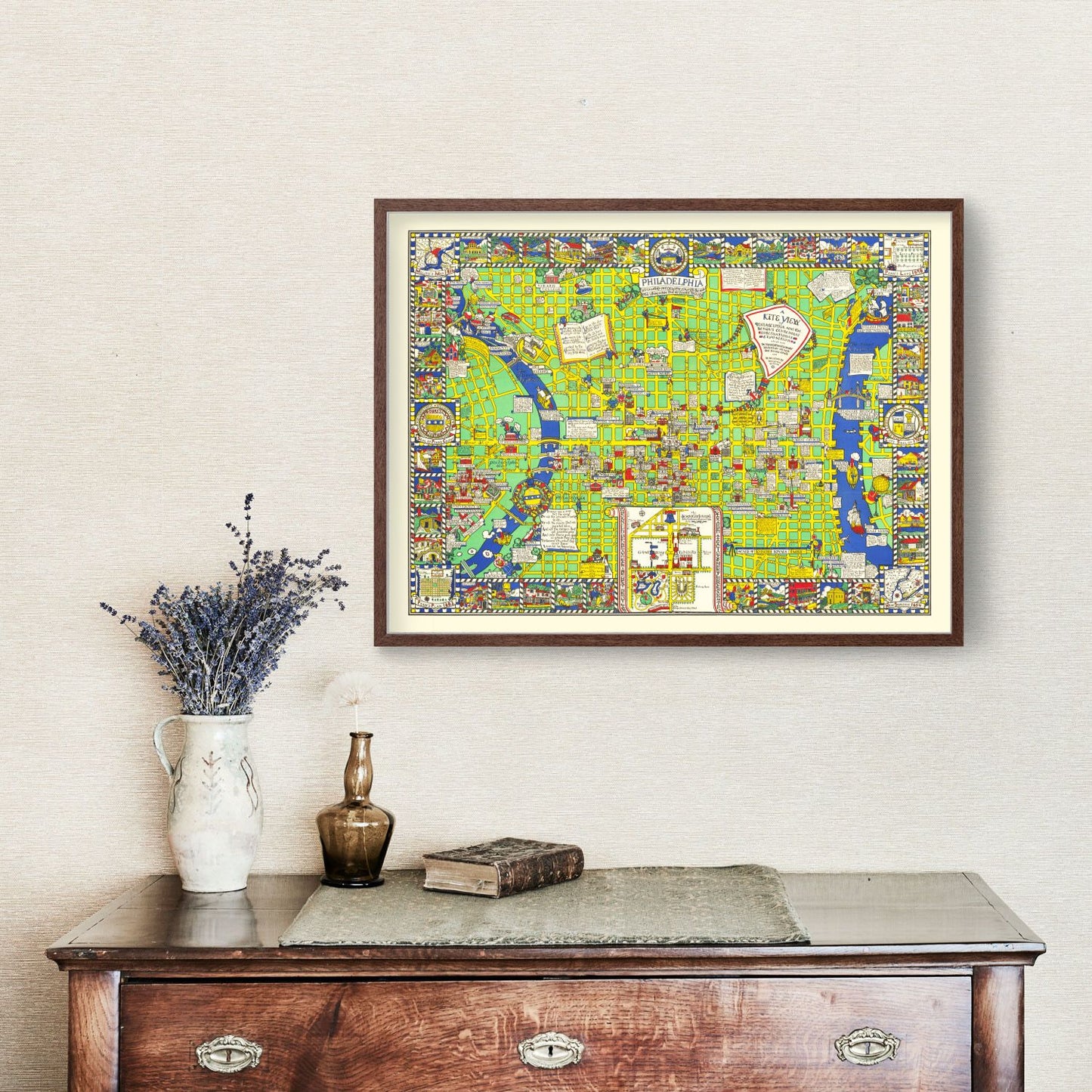 Vintage Map of Philadelphia, Pennsylvania, 1926