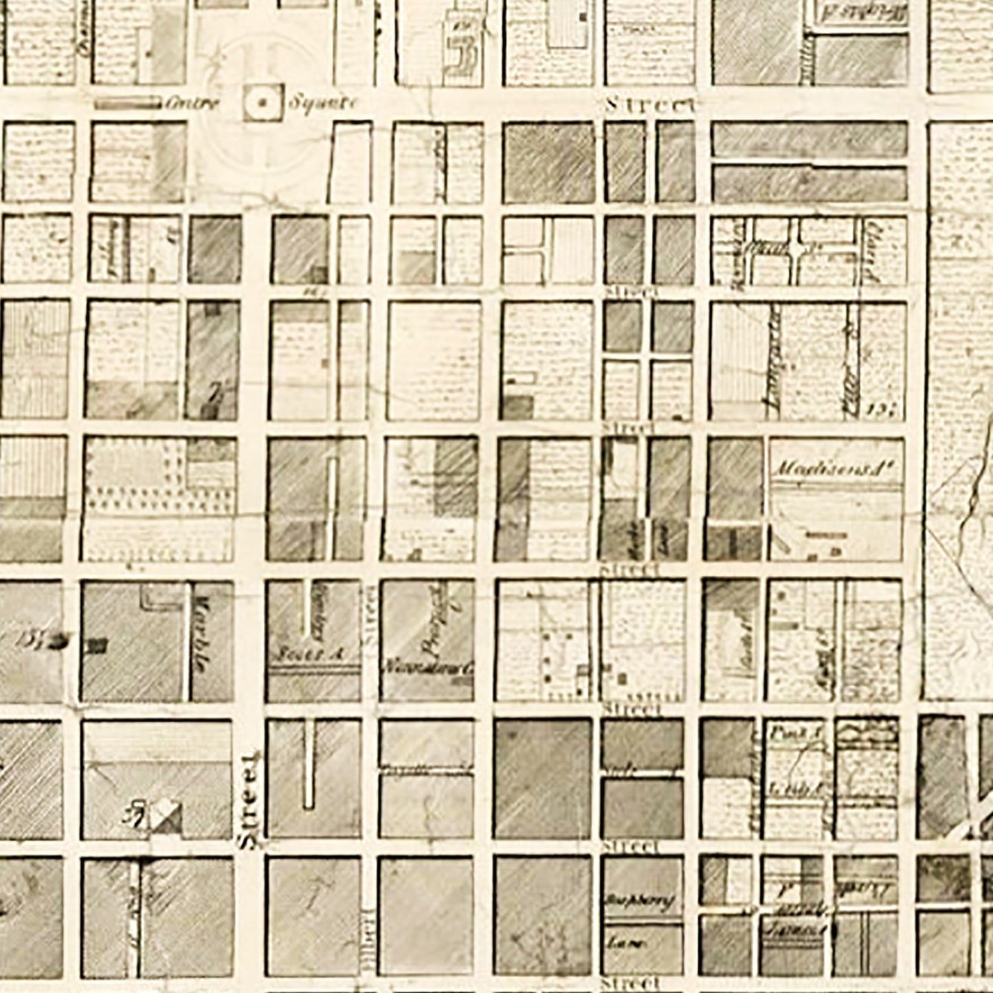 Vintage Map of Philadelphia, Pennsylvania, 1819