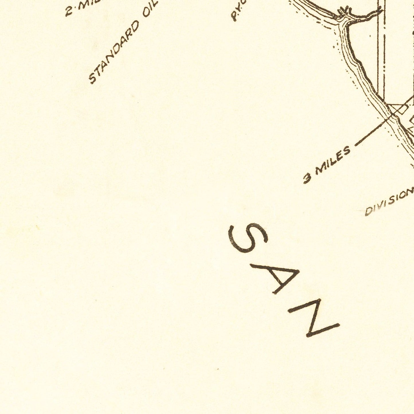 Vintage Map of San Diego, California, 1914 II