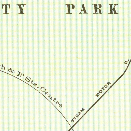 Vintage Map of San Diego, California, 1912 II