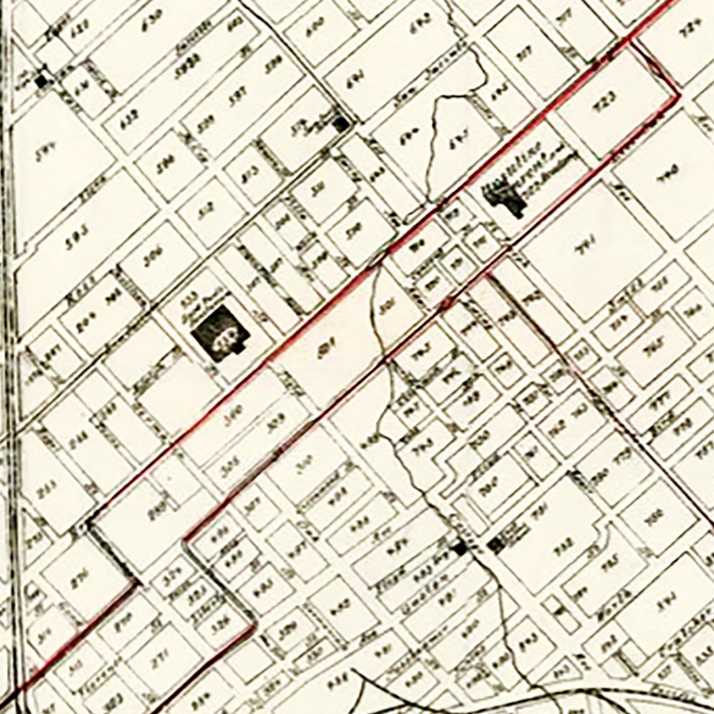Vintage Map of Dallas, Texas, 1901