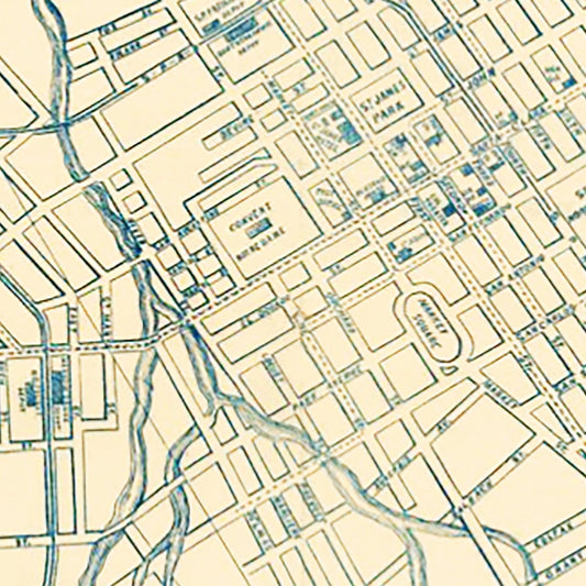 Vintage Map of San Jose, California, 1886