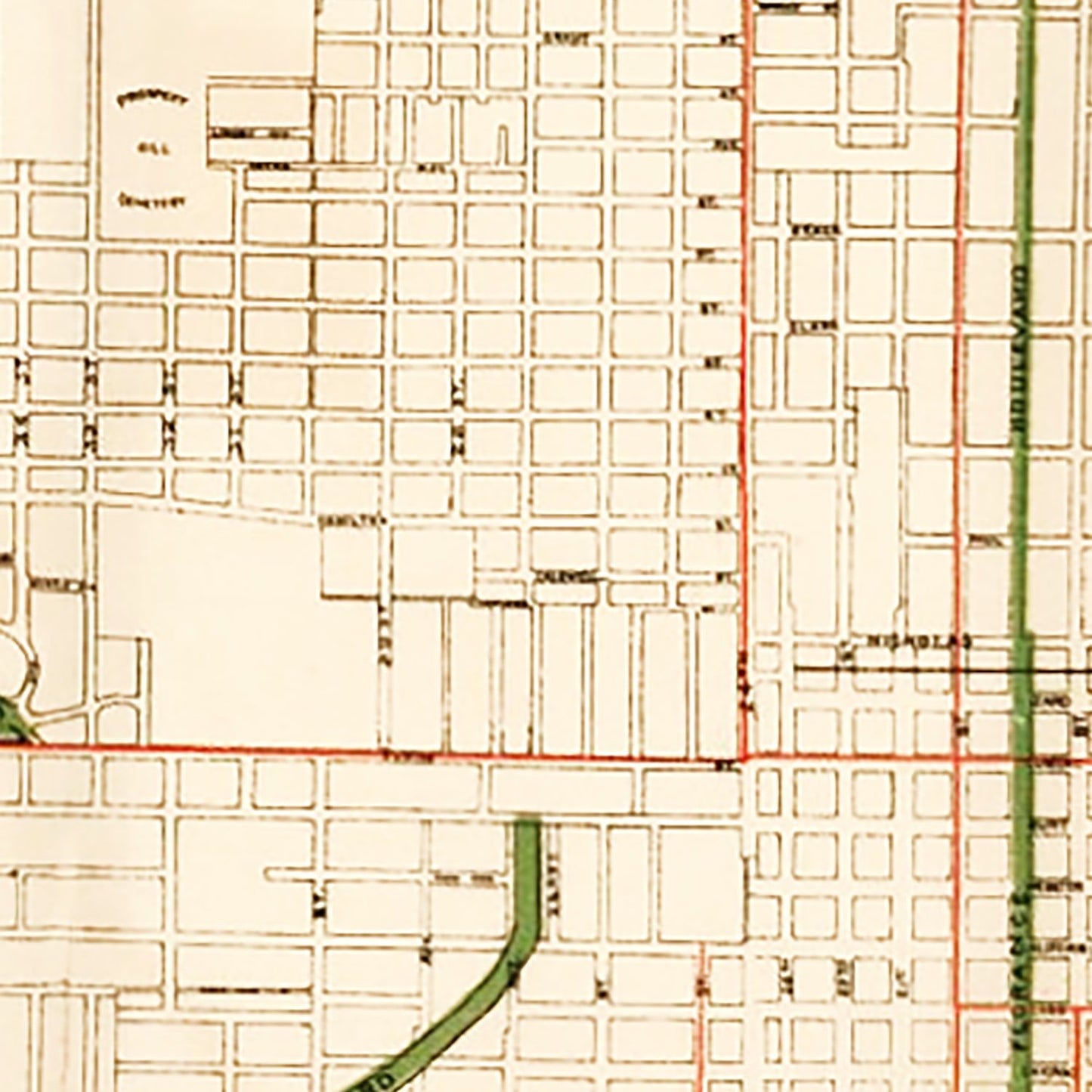 Vintage Map of Omaha, Nebraska, 1898