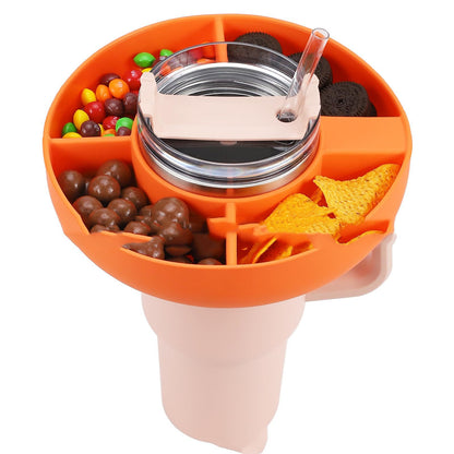 SnackMate Tumbler Topper - The Ultimate Snack Solution for Stanley 40 oz