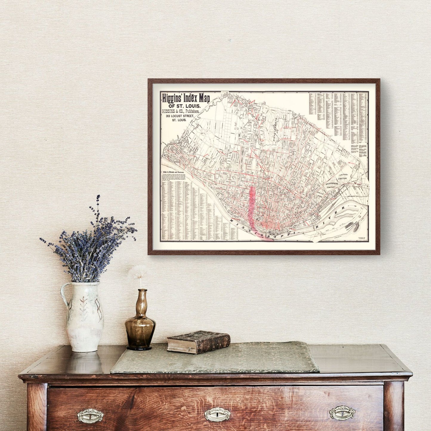 Vintage Map of St. Louis, Missouri, 1894