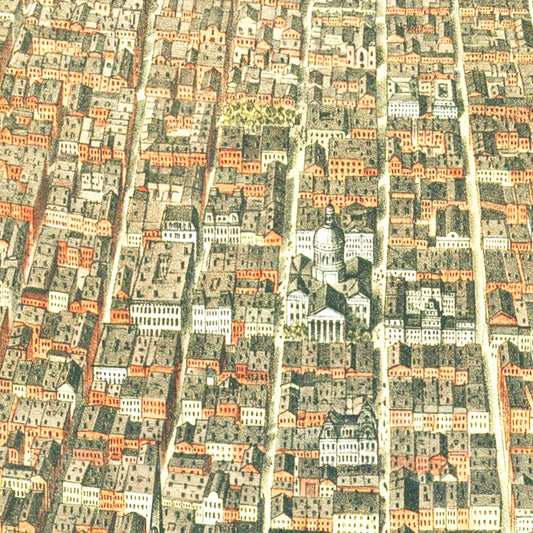 Vintage Map of St. Louis, Missouri, 1874