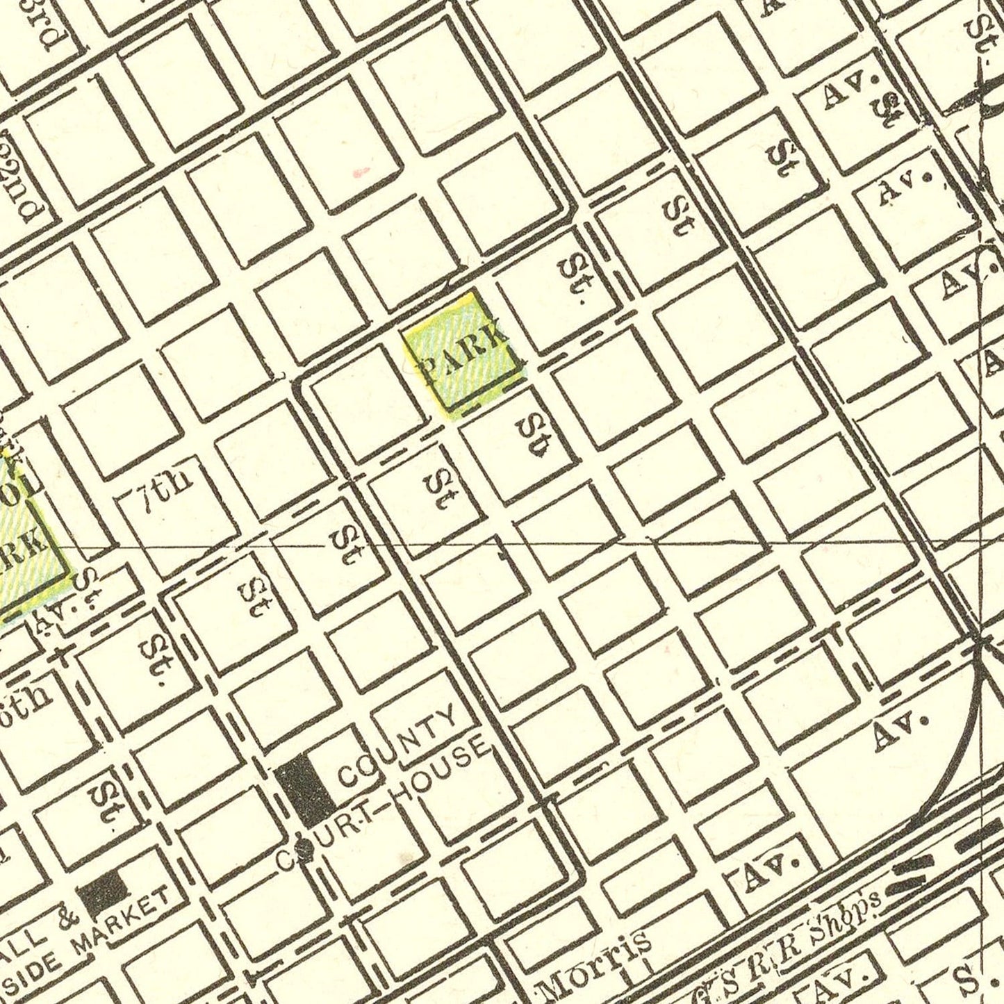 Vintage Map of Birmingham, Alabama, 1895