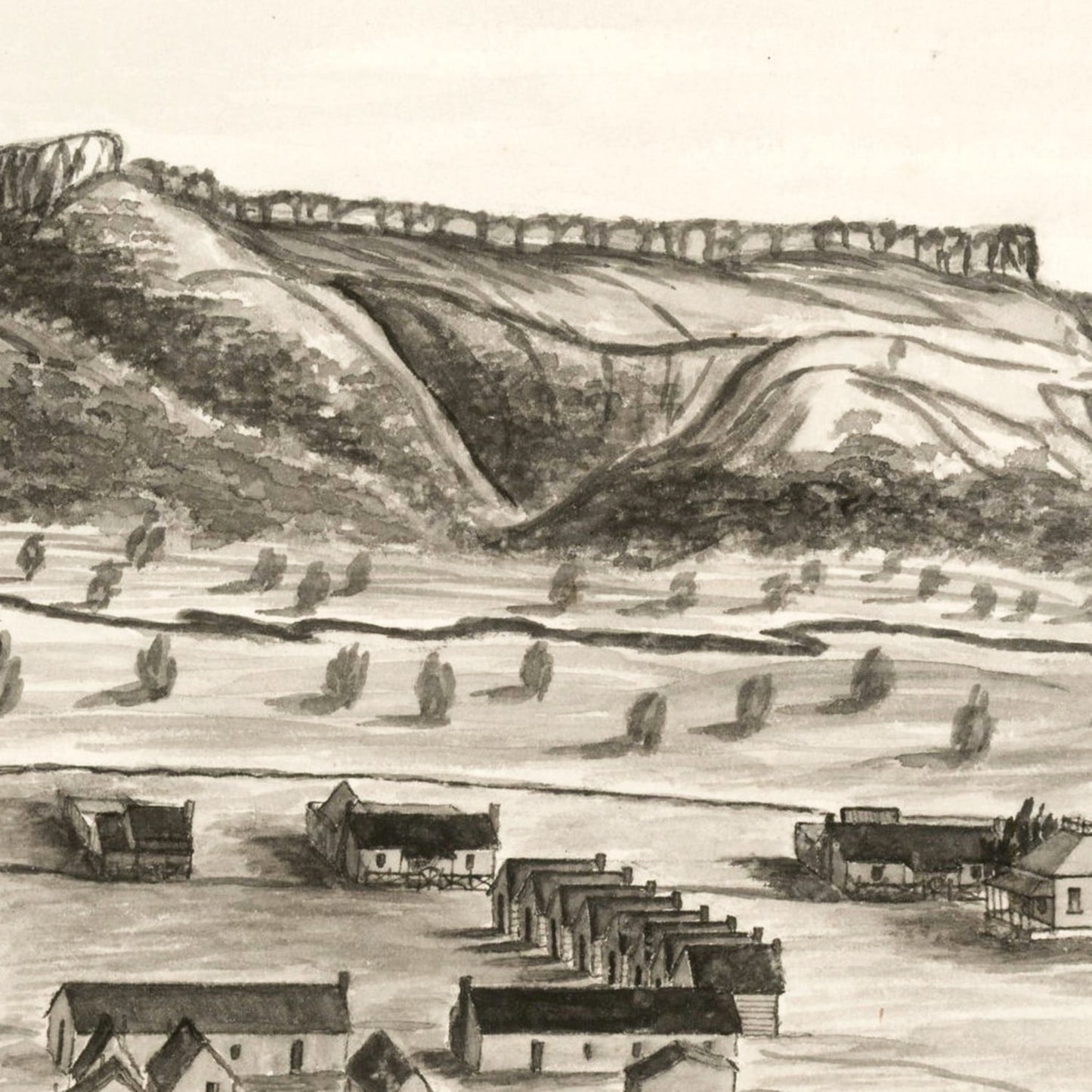 Vintage Map of Camp Apache, Arizona, 1876 | Wall Art