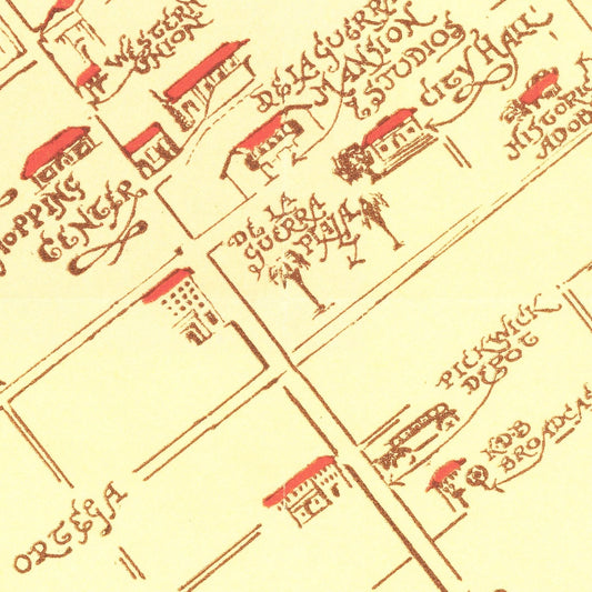 Vintage Map of Santa Barbara County, California, 1930