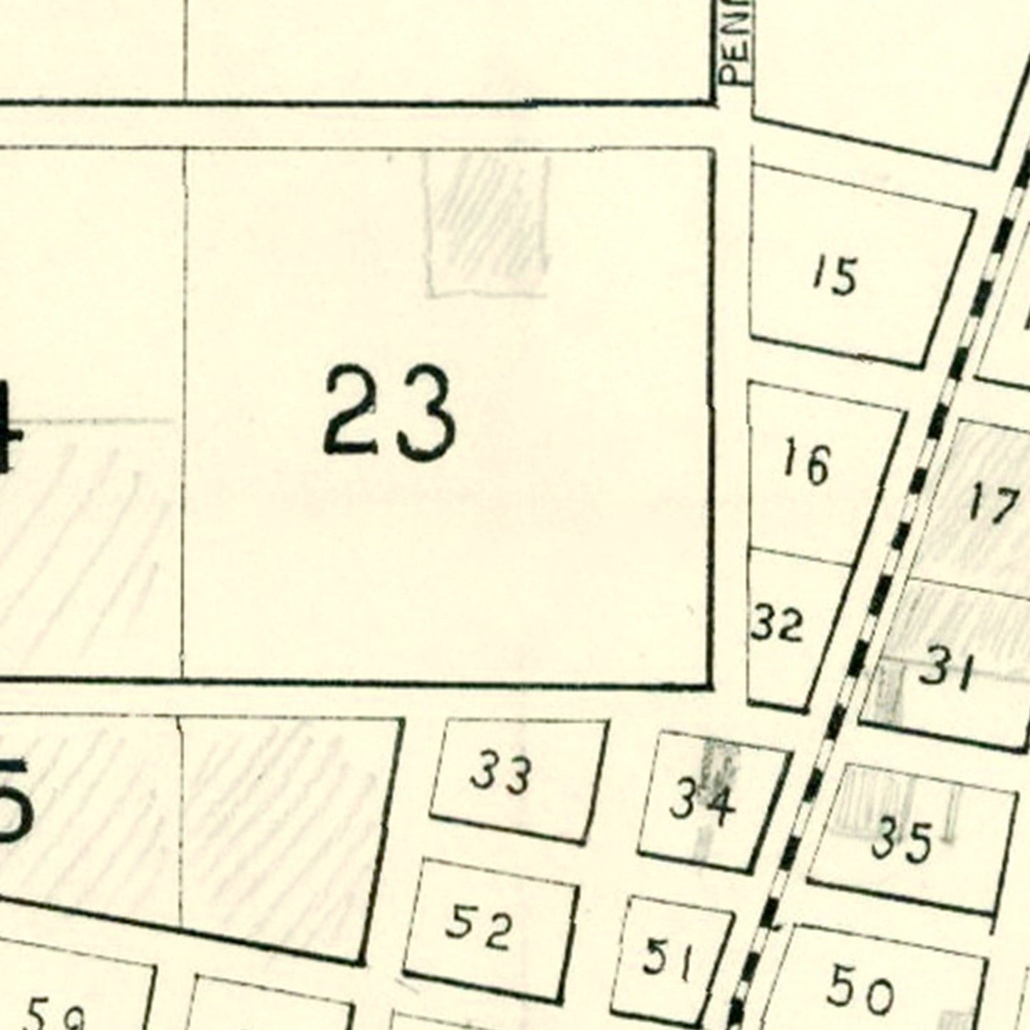 Vintage Map of Colton, California 1887