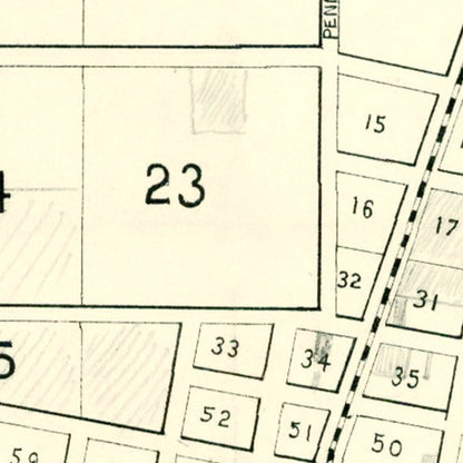 Vintage Map of Colton, California 1887