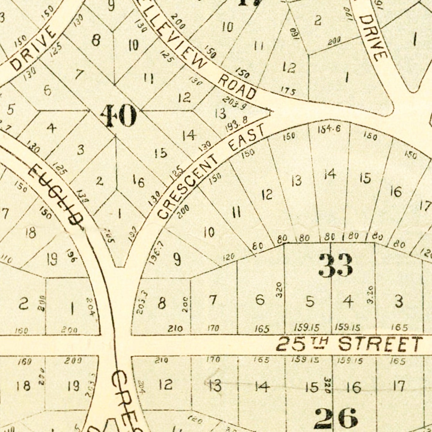 Vintage Map of San Antonio Heights, California, 1887