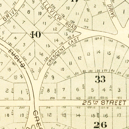 Vintage Map of San Antonio Heights, California, 1887