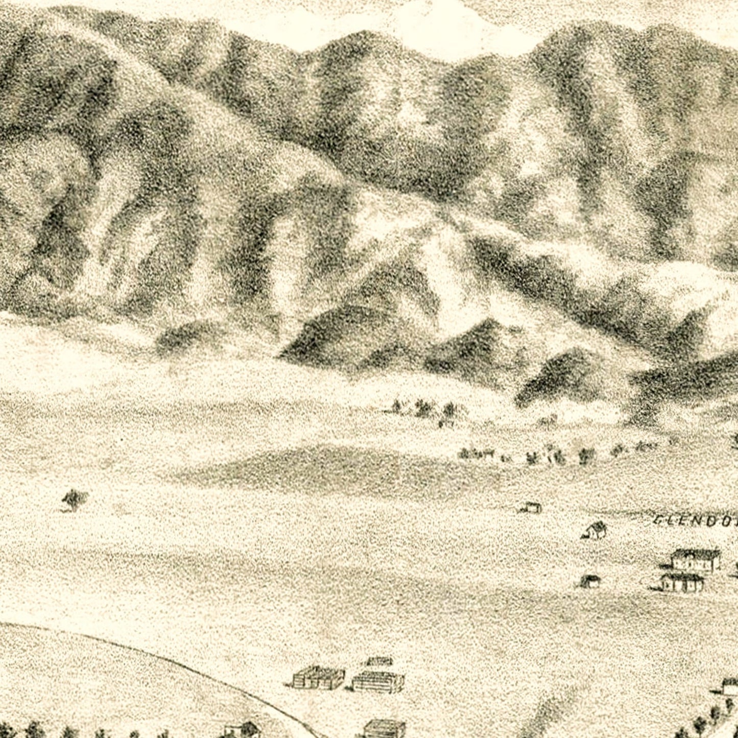 Vintage Map of Alosta, California, 1888