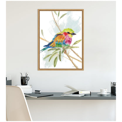 Bright Bird by Patricia Shaw Framed Canvas Wall Art Print