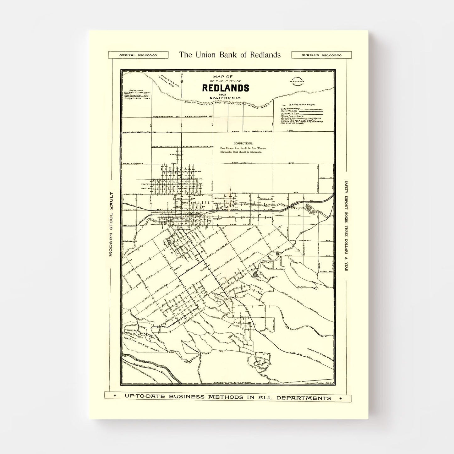 Vintage Map of San Jose, California, 1899