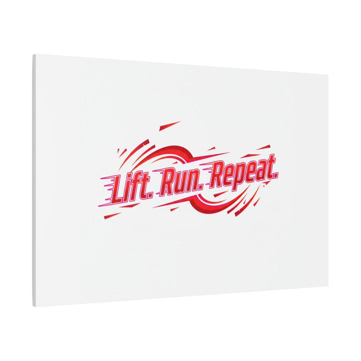 Lift Run Repeat Canvas | Fitness Wall Art, Gym Motivation
