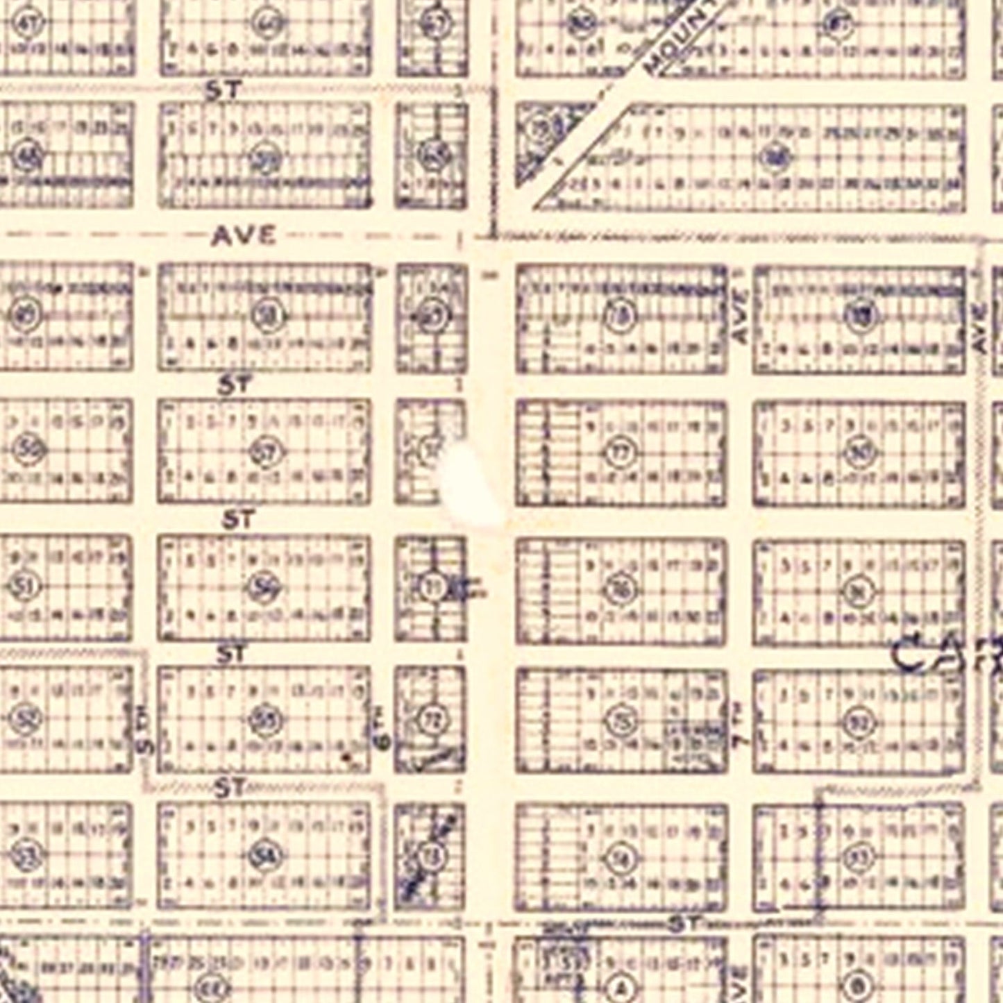 Vintage Map of Carmel-By-The-Sea, California, 1920
