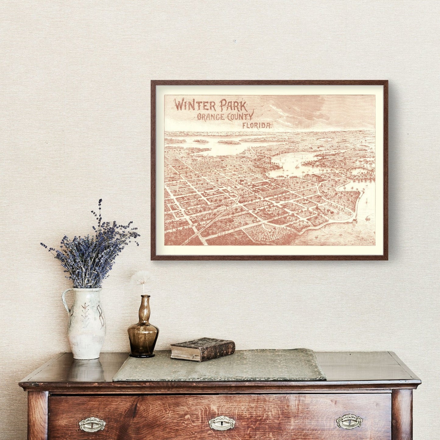 Vintage Map of Winter Park, Florida, 1885