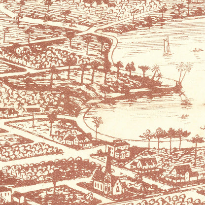 Vintage Map of Winter Park, Florida, 1885