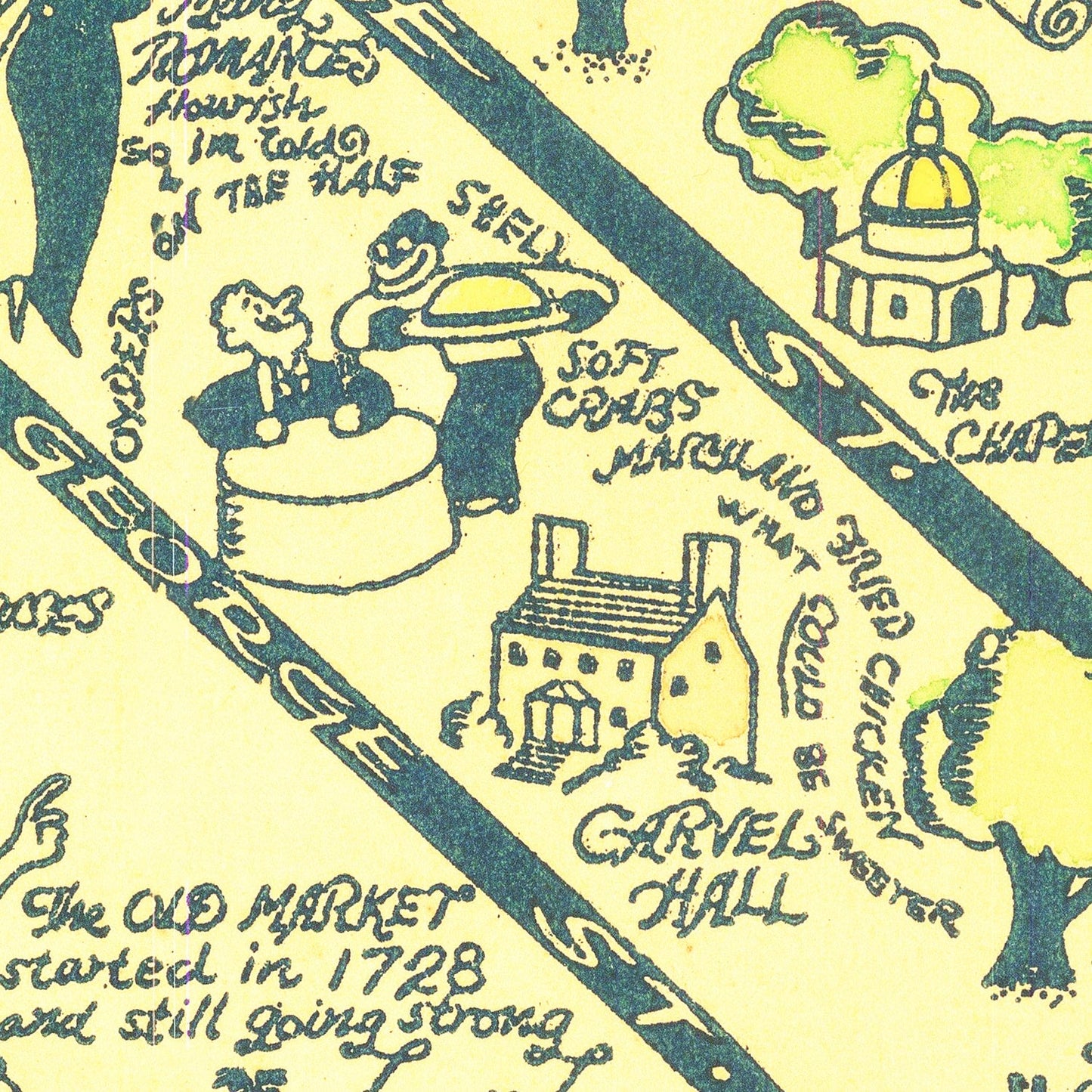 Vintage Map of Annapolis, Maryland, 1932