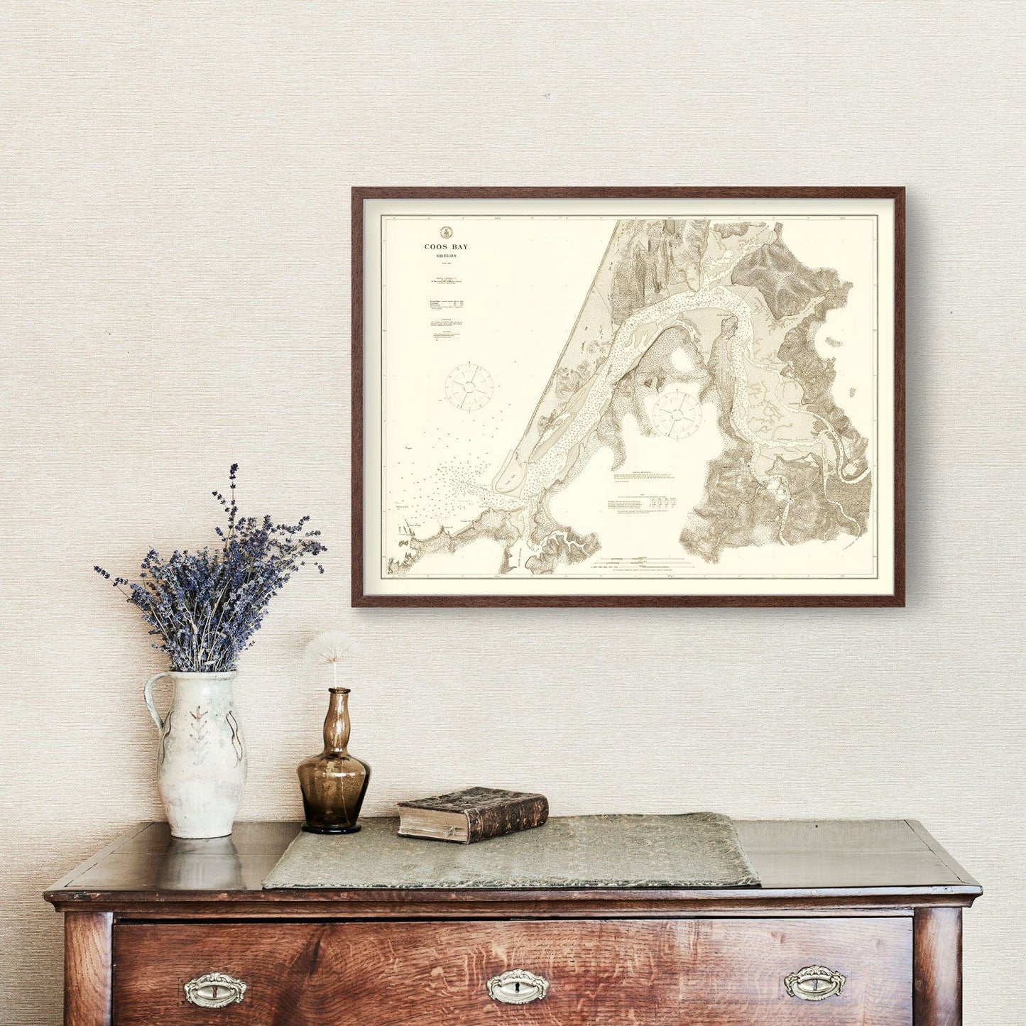 Vintage Map of Coos Bay, Oregon, 1914