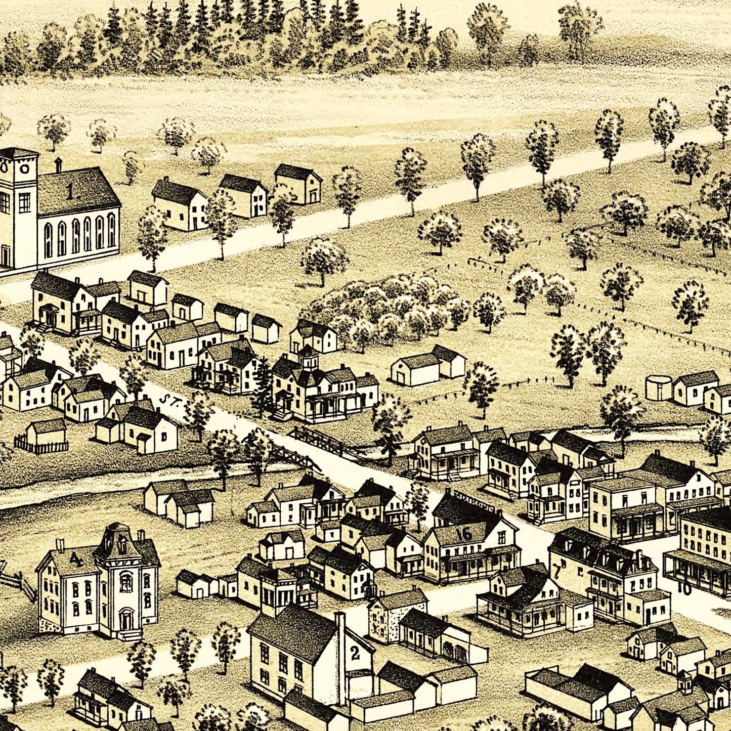 Vintage Map of West Chazy, New York, 1899