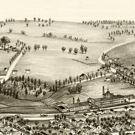 Vintage Map of Whitesboro, New York 1891