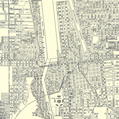 Vintage Map of Olympia, Washington, 1920