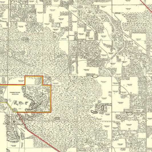 Vintage Map of Juneau County, Wisconsin, 1902